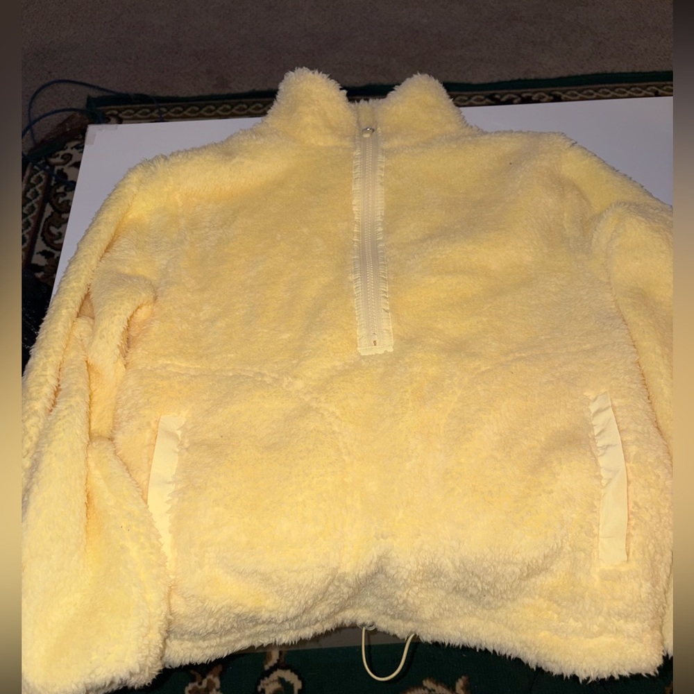 Cozy Yellow Fleece Pullover